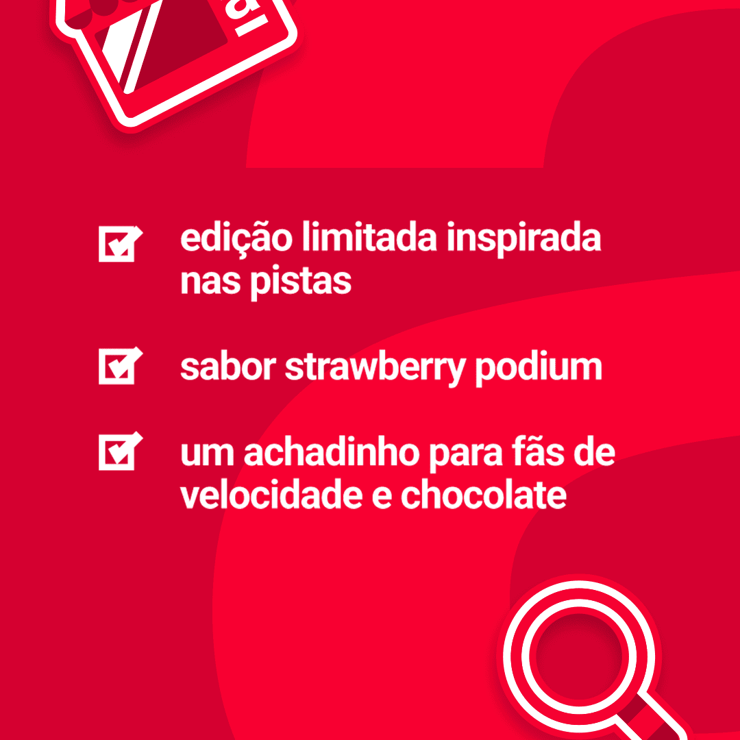 americanas's tweet photo. o tipo de achadinho que a gente ama por aqui: exclusivo, delicioso e inspirando nas pistas! 🏁❤️
o novo kitkat do Gabriel Bortoleto no sabor strawberry podium tá te esperando na loja, no site e no app!
#achadinhosamericanas #kitkat #novidade #achadinhos https://t.co/v9pBMs0FNL