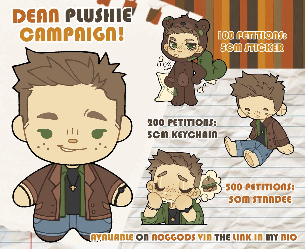 vhscowboy's tweet photo. No need to hide from the monster under your bed alone anymore, plushie Dean is here to save you all!

You can now pledge to help bring a plushie Dean your home via the ACGOODs link in my bio and below
#supernatural

🔗: https://t.co/Z7RYH0BWOx