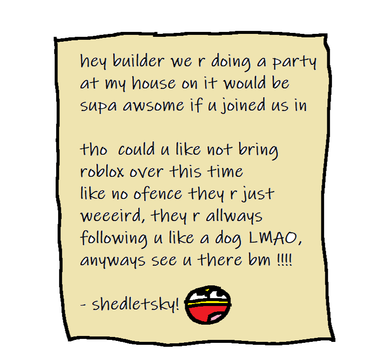 0Yeni0's tweet photo. an invitation for a friend :)
#roblox #admintwt #robloxthecharacter https://t.co/YzFNVSFV7T