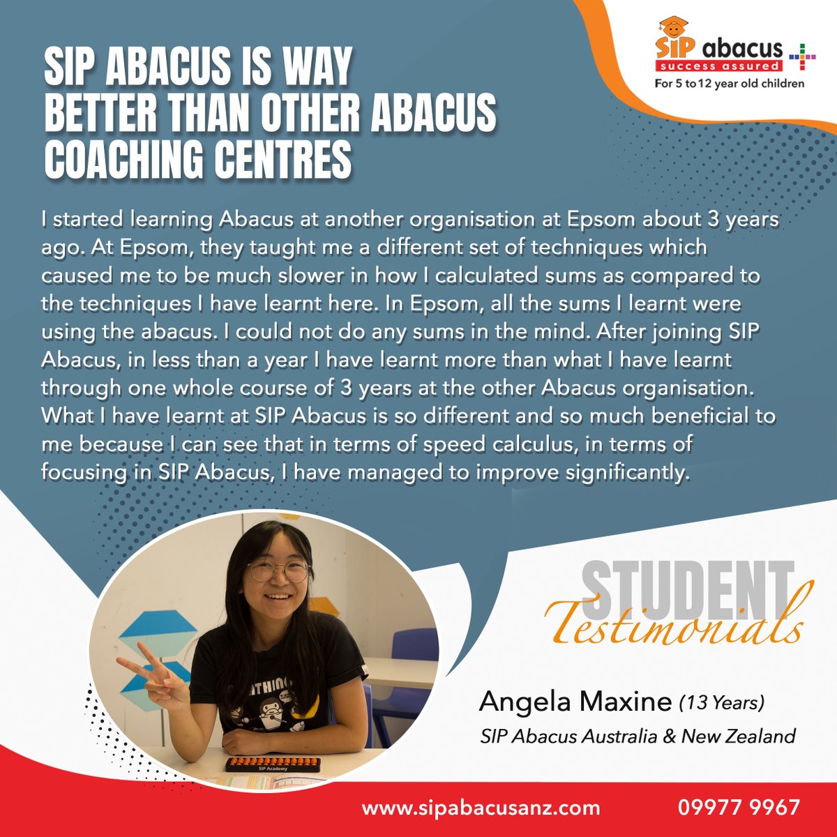 sipabacusanz's tweet photo. SIP Abacus is way better than other Abacus coaching centres!
#SIPAbacus #MathGenius #AbacusTraining #MathSkills #EducationalSuccess #StudentTestimonial #LearningMadeFun #SpeedCalculus #ConcentrationBoost #ChildProdigy https://t.co/CiapmVmJxU