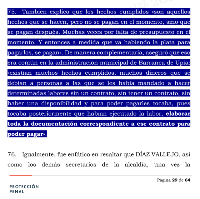 Ronaldsanabria1's tweet photo. EL CONTRATO CELEBRADO PARA LEGALIZAR UN HECHO CUMPLIDO VULNERA LOS PRINCIPIOS DE LA CONTRATACIÓN ESTATAL

Consulte en análisis: https://t.co/0erSsIMmP7

Muchas personas creen que el problema de un contrato estatal consiste únicamente en que falte un documento o que algún trámite se haya realizado de manera incorrecta. Sin embargo, esta sentencia demuestra que el verdadero problema aparece cuando la administración presta primero el servicio y solo después elabora el contrato para poder pagarlo.

Eso fue precisamente lo que ocurrió en este caso. Según logró demostrar la Fiscalía, una contratista ya había suministrado alimentos durante un evento realizado en junio. Meses después, la administración elaboró un contrato, estudios previos, actas y demás documentos como si todo el procedimiento hubiera ocurrido antes de prestar el servicio. Es decir, intentó darle apariencia de legalidad a algo que ya había sucedido.

La Corte Suprema explicó que esta práctica se conoce como "hecho cumplido" y es contraria a la contratación estatal. La razón es sencilla: el contrato no existe para justificar decisiones que ya fueron tomadas, sino para garantizar que, antes de contratar, la administración planee la necesidad, seleccione objetivamente al contratista y actúe con transparencia en el manejo de los recursos públicos.

Por eso, la Corte fue enfática en señalar que hacer el contrato después no corrige la irregularidad. Al contrario, cuando la documentación se elabora únicamente para respaldar un servicio que ya fue prestado, esos mismos documentos pueden convertirse en la prueba de que el procedimiento nunca se cumplió como lo exige la ley.

En conclusión, esta decisión deja una enseñanza muy clara: la contratación pública no puede utilizarse para "legalizar" hechos ya consumados. Si primero se ejecuta el servicio y después se construye el expediente contractual para justificar el pago, la irregularidad no desaparece. Por el contrario, esa actuación puede dar lugar al delito de contrato sin cumplimiento de requisitos legales.