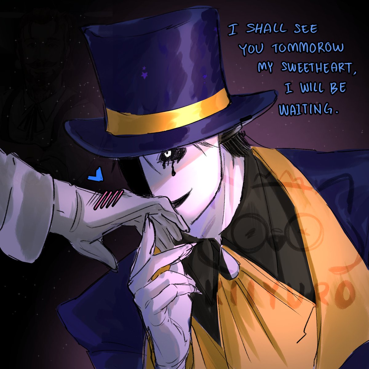 Kiiyuro1's tweet photo. Ticket Taker wants to see you again😳
#thefreakcircus #tfc #tickettaker #tfctickettaker #tfcfanart https://t.co/OtZL2NWob3