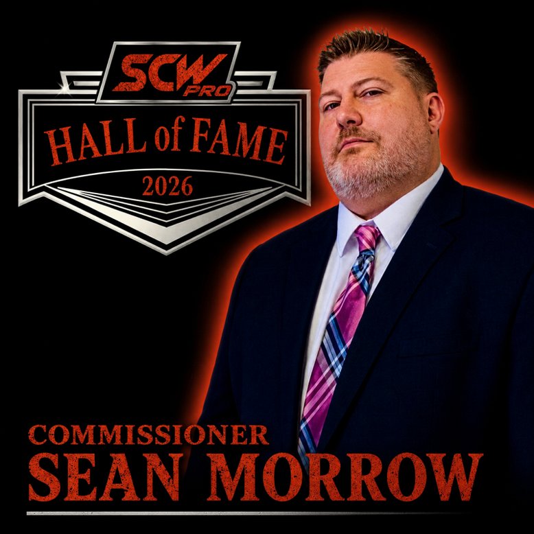 SCWPro's tweet photo. 🚨 BREAKING NEWS 🚨

On September 19th, we celebrate 23 years of SCWPro!

Joining the Hall of Fame that night will be Commissioner @sean_morrow00! 

🔹 6pm start
🔹 Tickets just $10

Don't miss a special induction on a special night! #WWERaw https://t.co/yms7AE1dgn