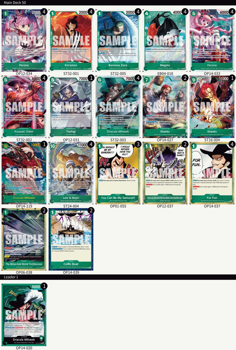 JTCG25's tweet photo. OKC TC 8/9/26: 6-3
Rank 95th 😬

R1: BY Teach 2nd❌🎲
R2: RG Luffy 2nd ✅🎲
R3: BY Teach 2nd ✅🎲
R4: BY Teach 2nd ✅🎲
R5: Mihawk 1st ✅
R6: Mihawk 1st ✅
R7: RG Luffy 1st ❌
R8: BY Teach 1st ❌
R9: Zanji 2nd ✅🎲 https://t.co/jsNdHcHsPh