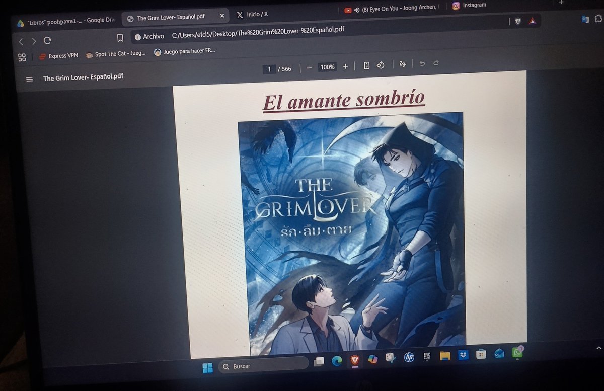 AlinaVR46's tweet photo. Alla vamos!!!

Al fin tengo el libro en español  de #TheGrimLover  !!! https://t.co/ZogHF9KlKL