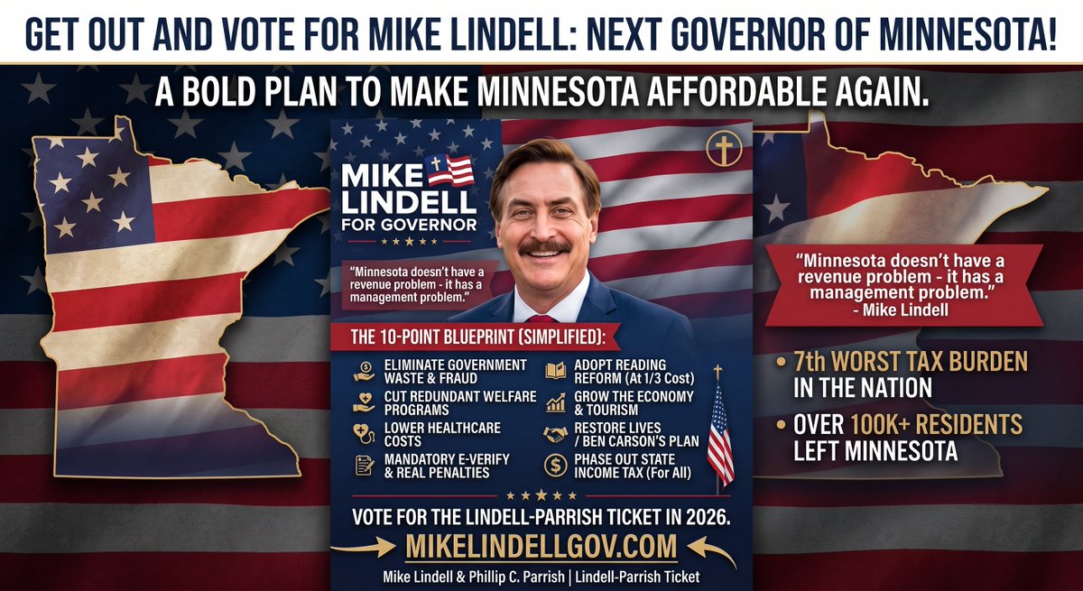 DiamondandSilk's tweet photo. Minnesota, the time for talk is over—it’s time for action! 🗳️

Tomorrow, August 11th, we need a massive turnout at the polls to vote for Mike Lindell. We can't Make Minnesota Affordable Again if you stay home. 🇺🇸

👉 YOUR ACTION PLAN:1️⃣ Find your polling place: [Insert Link] 2️⃣ Vote Mike Lindell on August 11!
#MikeLindell #VoteAugust11 #MNGov #GOTV #Minnesota