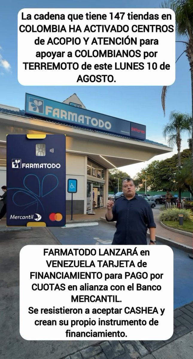 Fintechccs's tweet photo. 💳 ¡Develado el misterio! @EscalanteNelin revela detalles acerca de la tarjeta @MercantilBanco + @Farmatodo 
https://t.co/jngNlHhcHX
#FintechCCS https://t.co/IdOX0JEuiS