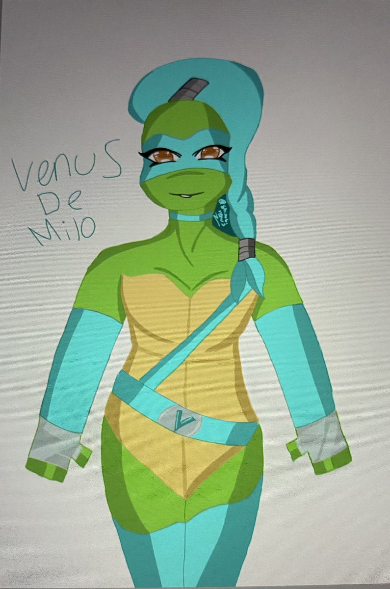shinobivenus's tweet photo. 5th hero in the half shell, the boys cute sister Venus de Milo!! 

#VenusDeMilo #Tmnt #Fanart #digitalartㅤㅤㅤㅤ #TurtlePower https://t.co/5fcBFOEniq