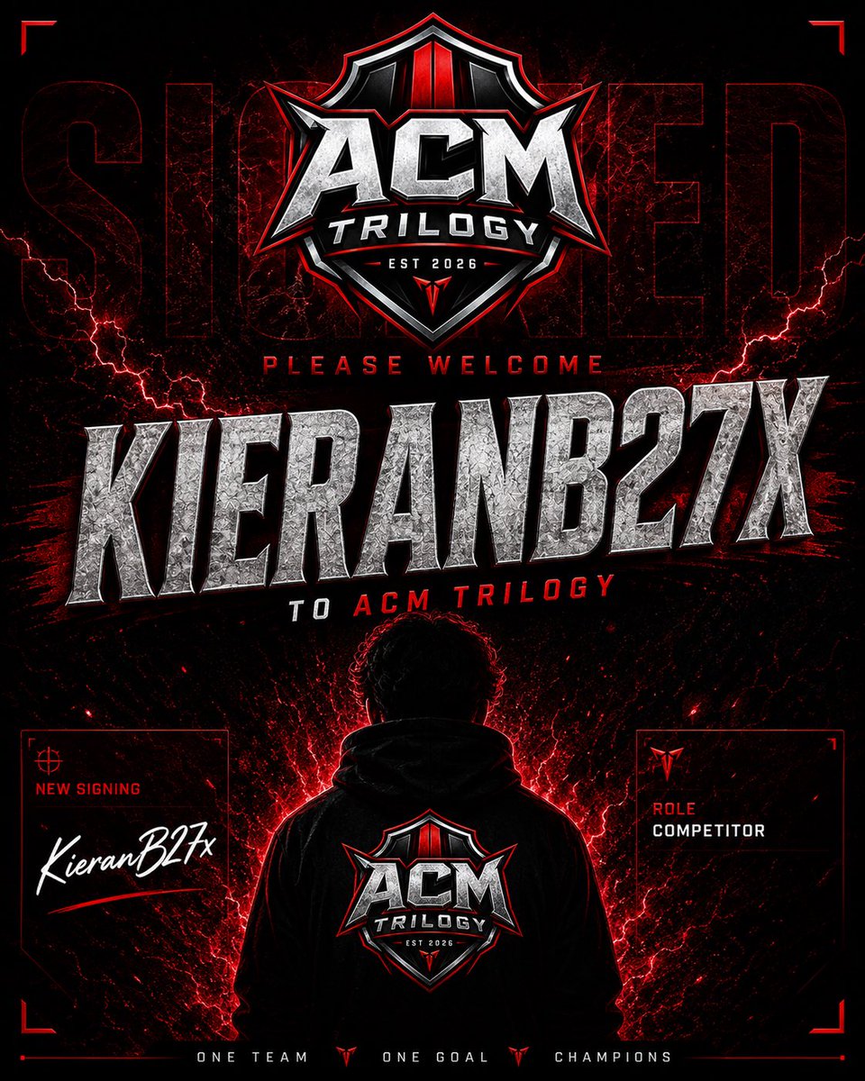 ACMTrilogy's tweet photo. Signing number #5

KieranB27x

ST https://t.co/CGkLTBOKrq