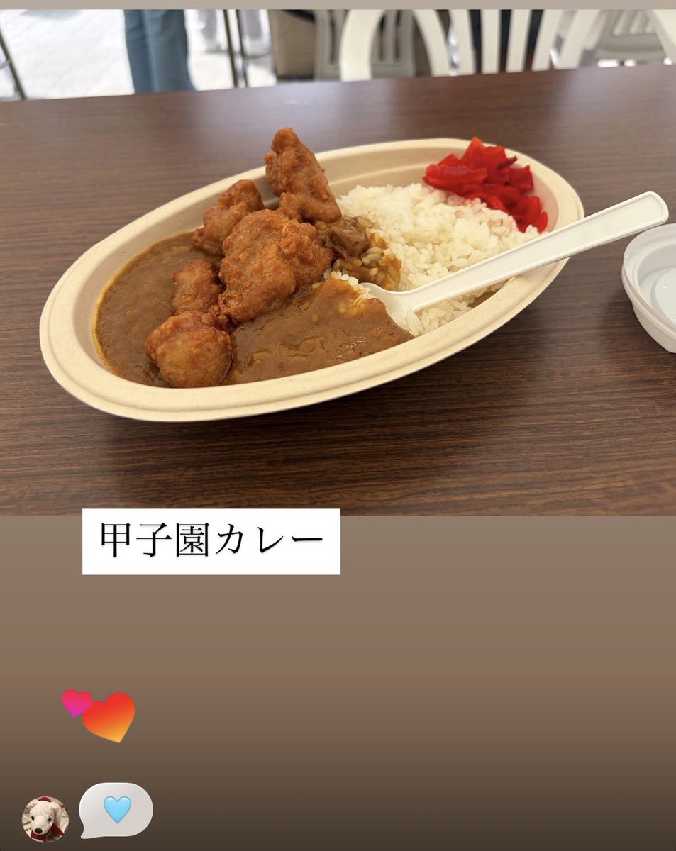 Cxbfakp's tweet photo. セナさんのポストを見てついに甲子園へ行き甲子園カレーを食べてきました！外で食べたのですが、唐揚げがカリッとして白米も美味しかったです！今日は、午後の履正社vs享栄が楽しみです！知人が享栄高校ボクシング部出身で今日は甲子園入りされてます⚾️🥊 https://t.co/x3sRJK8O2y