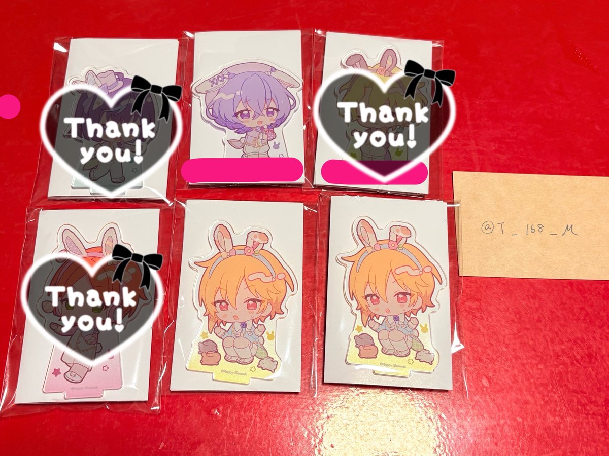 T_168_M's tweet photo. 更新~【交換】あんスタ アニカフェ アクスタ コロッタ イースター

求→アクスタ 光・ライカ1
        コロッタ ライカ
        スタフォニアクスタ
         (ライカ・みか各1)

譲→下記のもの
(線が引かれているのものはライカと交換のみ)

検索からでもお気軽にお声がけ下さい❀.*･ﾟ https://t.co/eGlgGg1bkN