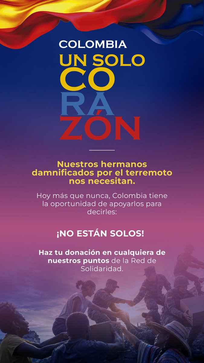 ANIABELLO_R's tweet photo. Nuestras primeras damas Ana Lucía Pineda y Tatiana Céspedes lideran COLOMBIA UN SOLO CORAZÓN ♥️

Acá encontrarán los elementos que se están necesitando para los damnificados y las cuentas bancarias donde pueden consignar.

En hilo encontrarán los puntos de acopio. https://t.co/1VYfyfc3ly