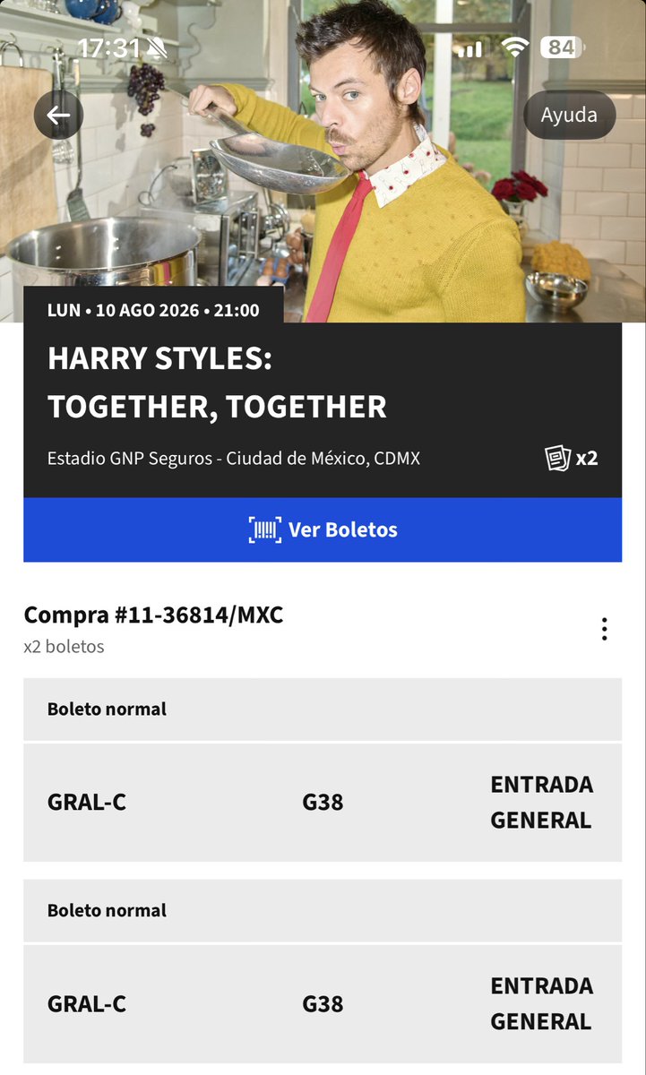 VelaTronic's tweet photo. Vendo 2 Boletos para Harry Styles Hoy! General C • 

$2,700 x los dos https://t.co/KFoSCmaEjs