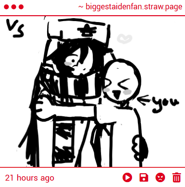BiggestAidenFan's tweet photo. Oh my goodness this is so good!!!! Tysm to whoever made these 🥹 Literally the goat, and look it's me!!! I'm hugging her, that is in fact something I would do! https://t.co/rJg0GSoCzZ