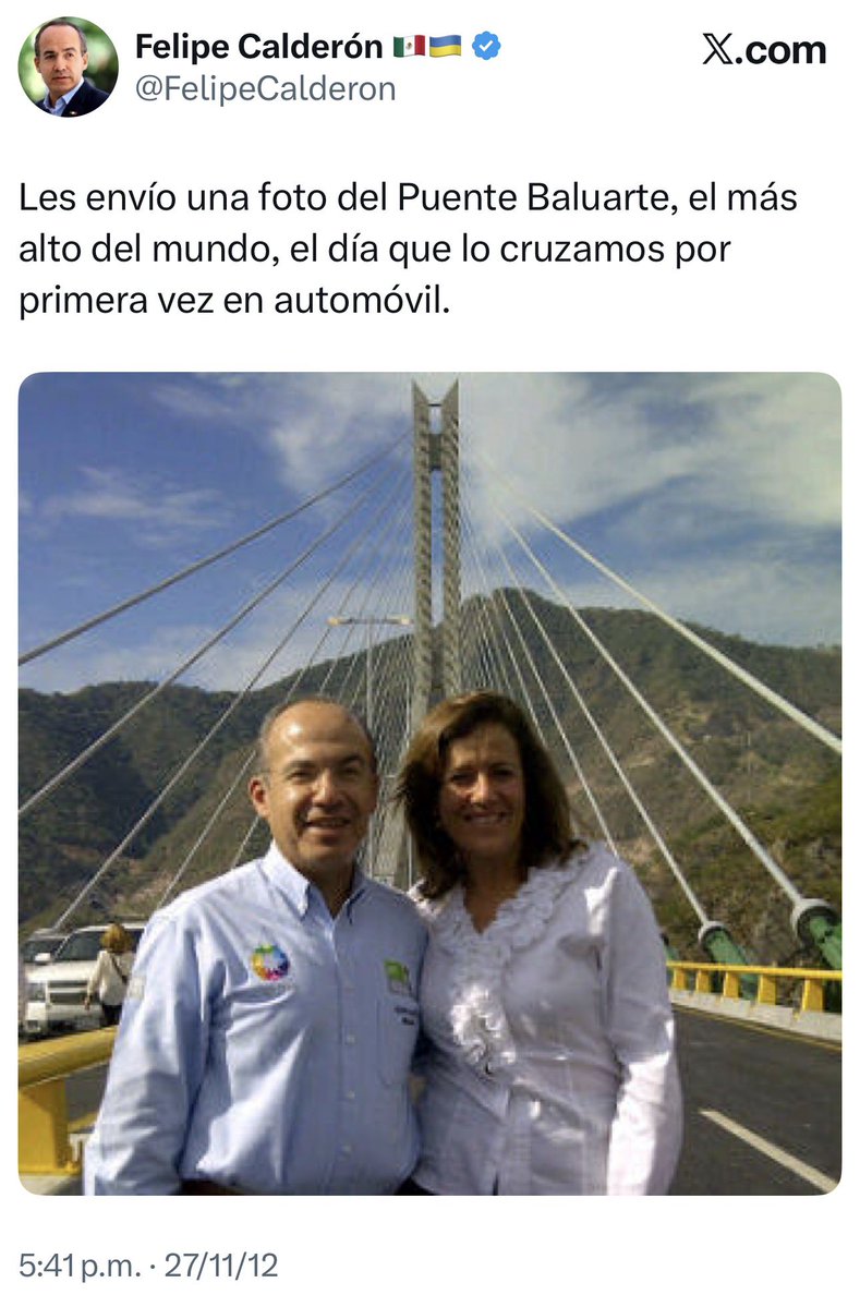 Jackie2theworld's tweet photo. Una #FotoRetro…

Cuando teníamos Presidente, Primera 
Dama y Obras de Infraestructura que SÍ 
FUNCIONAN Y SIRVEN AL PAÍS!!!…
🙄😢😩👇👇 https://t.co/48OcGnsWjs