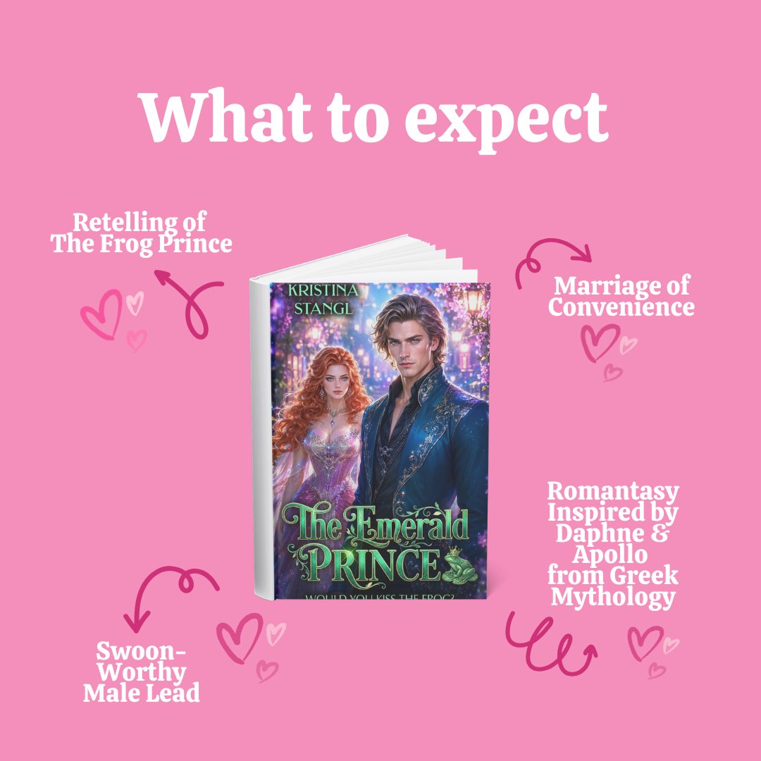 kristina_stangl's tweet photo. Would you kiss the frog?

Read Daphne's &amp; Florian's romance in #theemeraldprince a romantasy tale concerning a marriage of convenience between a fair maiden and a cursed prince.

Available in ebook, paperback, and audiobook formats.

#fyp #romance #romancebooks #books https://t.co/CimVcrjpcw
