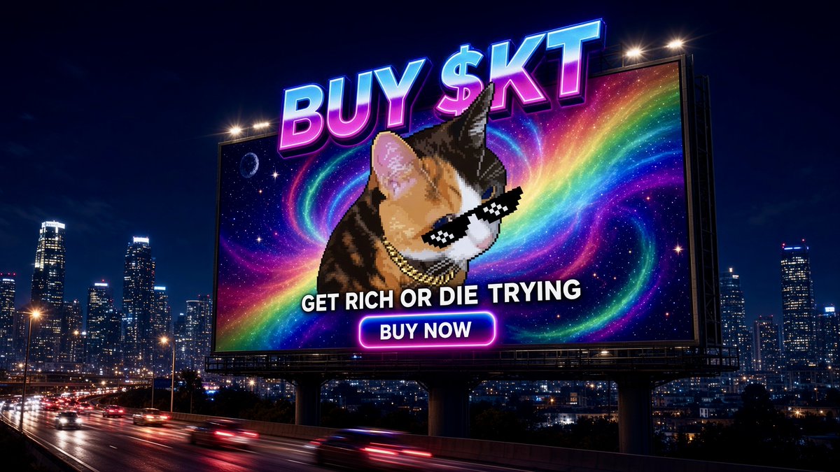 SkitSkit229892's tweet photo. Unleash the power of $K.T! These feline masterminds have engineered tokenomics that create unprecedented scarcity.
it's a meticulously crafted ecosystem built for explosive growth and holder prosperity. Be part of the New elite & join the $K.T movement today! #SolanaMemecoins #CatMemes #1000x #MemeSummer #August