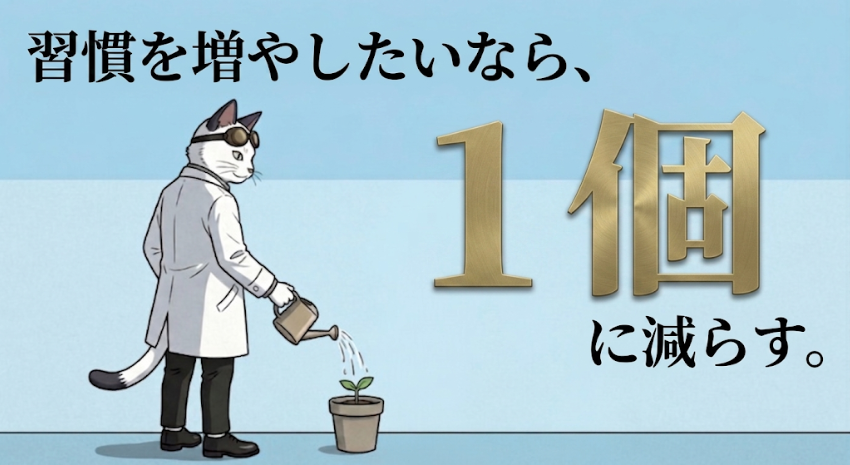 kkkstranda's tweet photo. 習慣は1つずつ、が鉄則。
できない人、「2つ以上、やってない？」

やる気があると、色々変えたくなる。
1⃣朝も、食事も、部屋も、同時に。
2⃣3日後、全てストップ状態😿

「複数やると、何もしてないときと大差ない。」

本で読んだときは、ピンとこなかった。
でも、今なら分かる。

Xは、最初は投稿だけにした。
リプはしない。
もちろん、noteもしない。

「1つに全集中。確実に自分のものにするために。」

毎日投稿が続いてから、リプを足した。
すると、次やりたいことも上手くいった。

いま、作っている習慣は何個ですか？
①1つだけ
②2〜3つ
③まだ0個