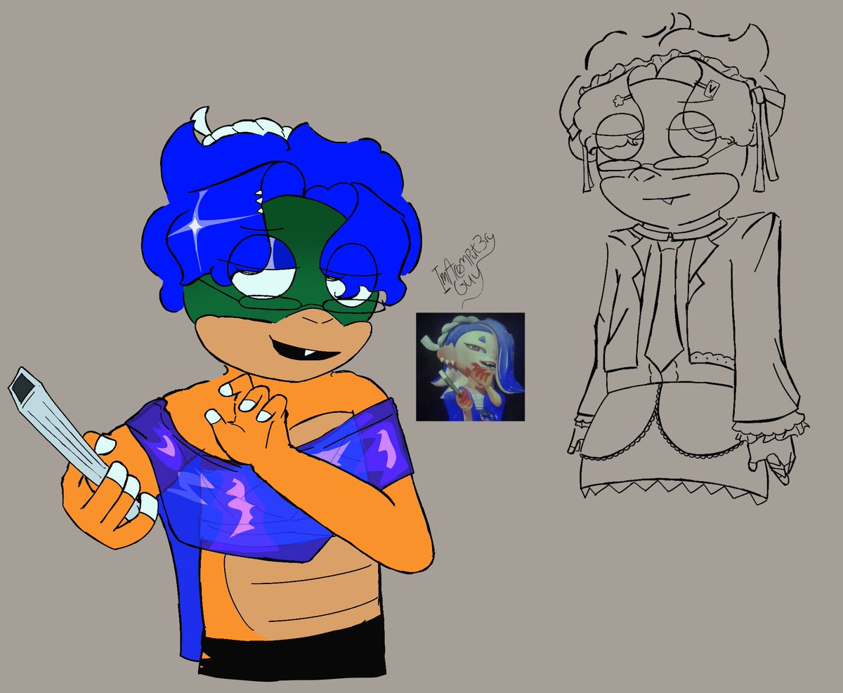 ImAC0mput3ryGuy's tweet photo. it is midnight for me . It is 11th of august which means its ludwig day ok Heres yumeship art and other ludwig doodles (more in replies)

#supermario #koopalings #koopaweek https://t.co/nTLYXzc3TE