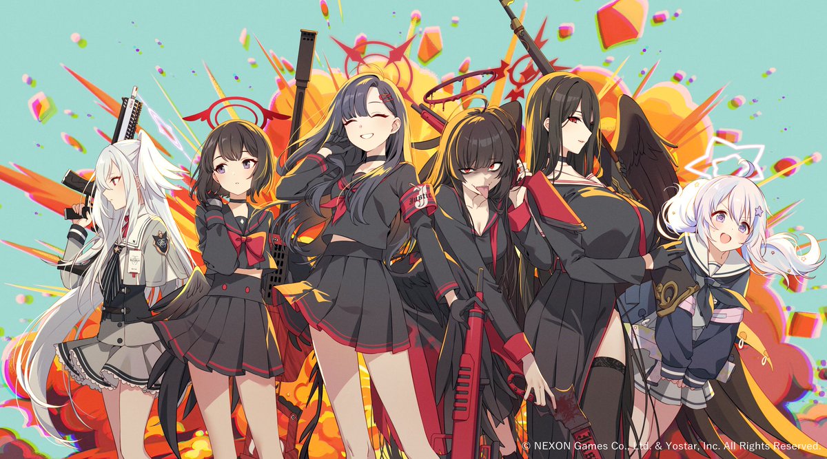 ttomarii's tweet photo. 正義実現委員会+トリニティ自警団 描かせていただきました！ https://t.co/kDauVGtnHo