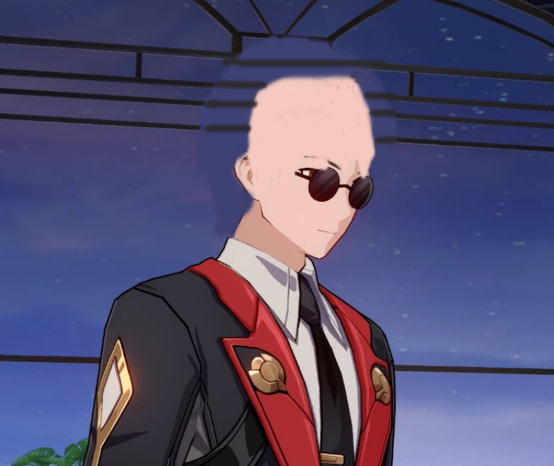 Monika0nly's tweet photo. @Timely_Elation fuck him. I hate him and made him bald https://t.co/J83YuUk5kd