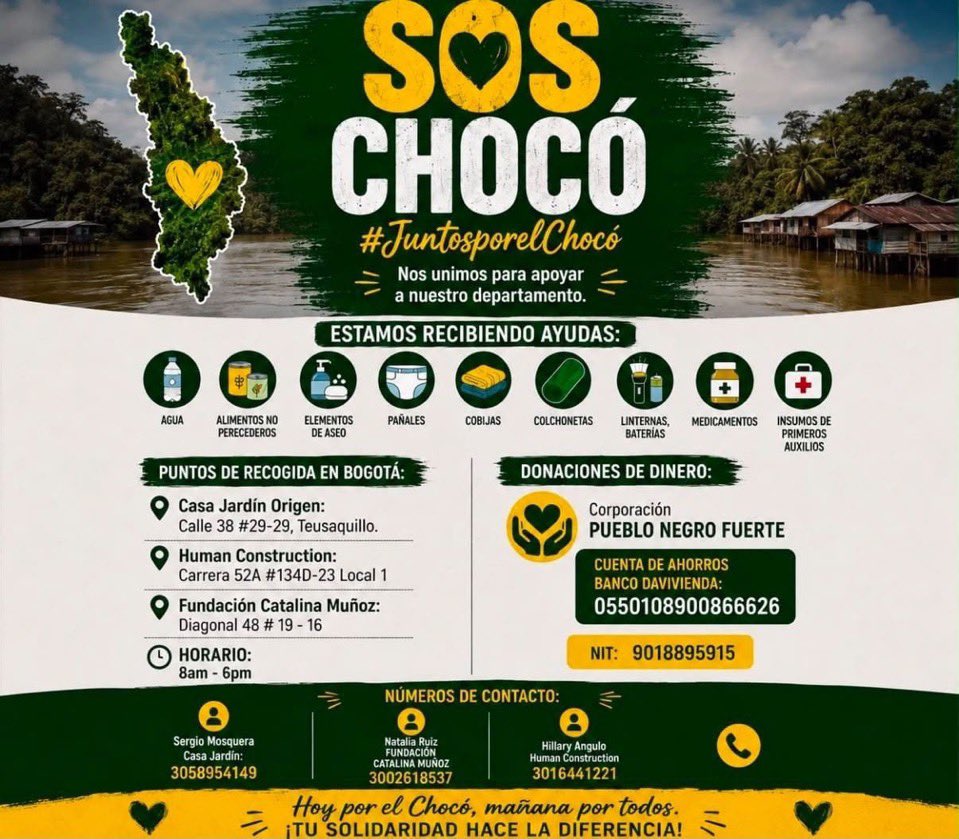 jeeerito18's tweet photo. MUCHACHOS AYUDA PARA EL #choco 

DIFUNDAN , COMPARTAN Y RT🚨‼️

#Colombia #temblor #terremoto #URGENTE #Ayuda https://t.co/oV1TMP5gFA