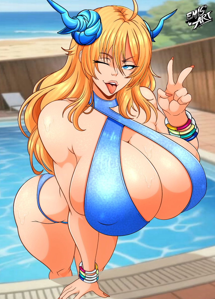 Emisart55's tweet photo. Onisaki Kirara - POOL PARTY 💙⛱
Commission request
#taimanin #commissions #opencommissions #poolparty #blue #onisakikirara #summervibes☀️ #bikinis #bigboobs #sexy #pool https://t.co/glkLc2ey2Q