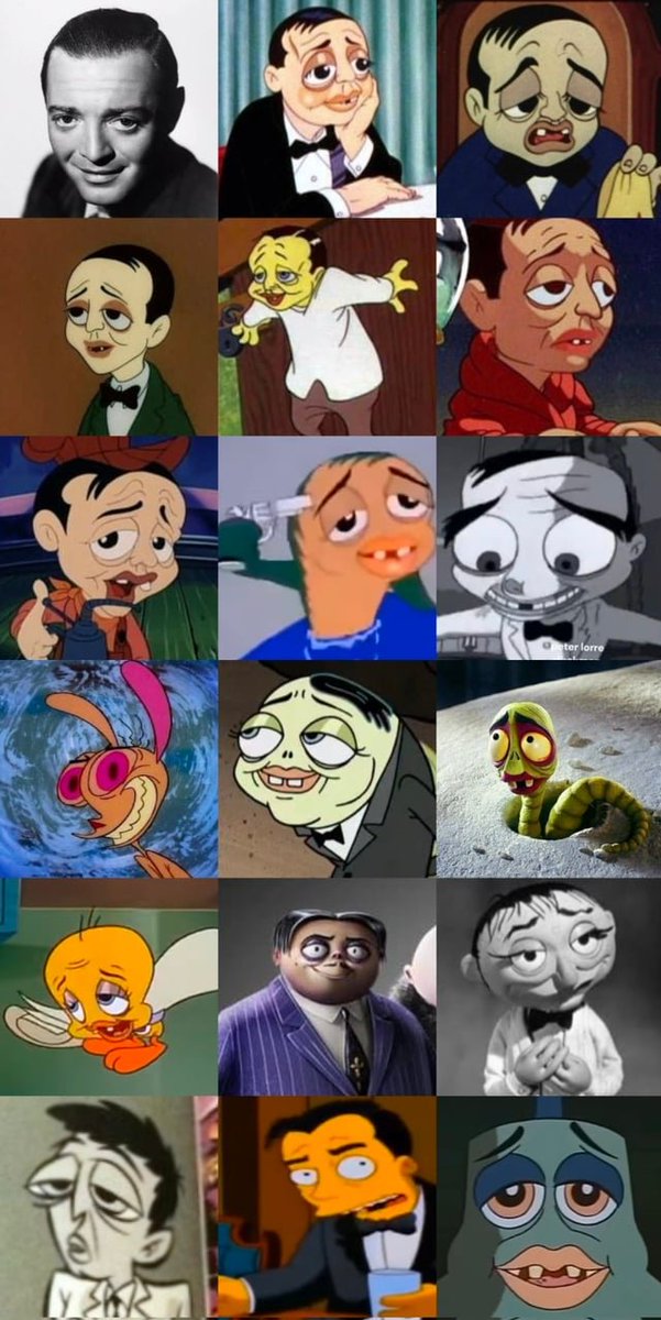 DeinosTf's tweet photo. Ambos personagens são inspirados no Peter Lorre, e eu só reparei isso vendo seu desenho. https://t.co/8rjnprlmS5