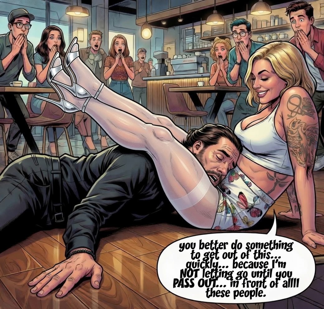 Haidies_Slave's tweet photo. Cafe KO @haidiesmarie @obeymxh #femdom #facesitting #smothering #flr #domination #pussyworship #slave #worship #goddess #mixedwrestling #mistress #fetish #nylons #pantyhose #queening  #highheels #assworship #humiliation #footworship #maleslave #queen #scissors #headscissors https://t.co/qzRzefybqI