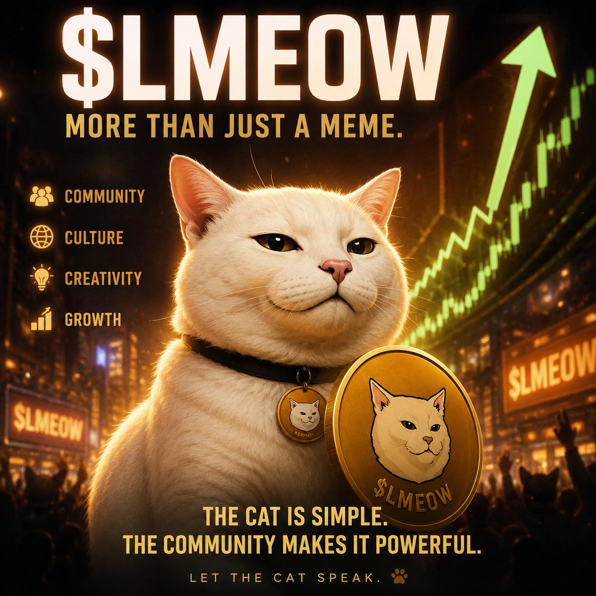 dgm_creatix's tweet photo. 🐱 $LMEOW ISN’T JUST ANOTHER CAT MEME.

The market moves fast, but memorable communities move faster.

$LMEOW has the identity, the culture, and a community that can turn a simple cat into a recognizable movement.

No complicated narrative. No overthinking.

Just LMEOW, community, creativity, and relentless visibility.

The question isn’t “Why LMEOW?”

It’s “Why aren’t you meowing yet?” 🐱

$LMEOW — Let the cat speak.

#LMEOW #Memecoin #Crypto