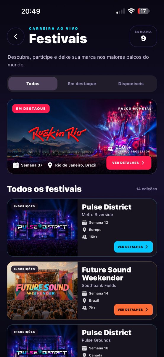EraForgeStudios's tweet photo. Rising Stars festivals are extremely competitive; to secure a spot on one of the stages, you have to battle against top-tier artists!
Do you think you can become a headliner at any of these festivals?

#RisingStars #IndieGame #EraForgeStudios https://t.co/vz3isFVJCo