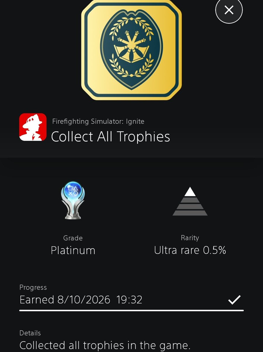onaga176's tweet photo. 🏆Firefighting Simulator: Ignite Platinum Trophy 304🏆 https://t.co/G5JeOmd6Op