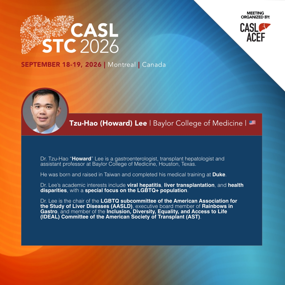 CASLupdates's tweet photo. Meet Dr. @JVLazarus, shaping global MASLD/MASH policy, and Dr. @HowardTLeeMD, advancing equity and inclusion in liver care. Two voices you won't want to miss in Montreal. 

#CASLSTC2026 https://t.co/tJ70JebHkB