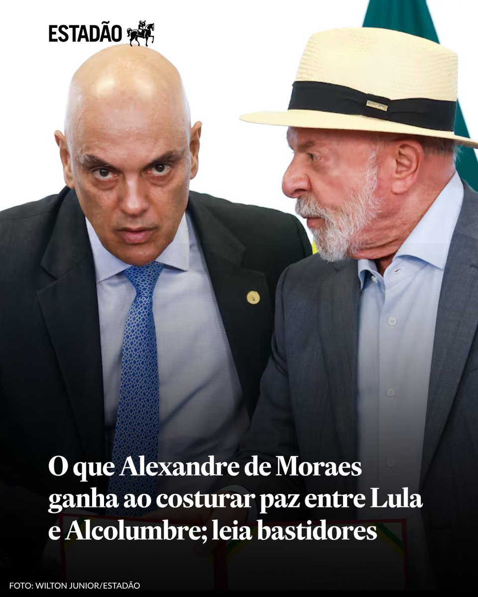 Estadao's tweet photo. POLÍTICA | Na avaliação de integrantes da cúpula do Judiciário, ministro do STF precisa se aproximar de ambos para salvar a própria pele de um processo de impeachment > https://t.co/Sec2BbdP2n https://t.co/KuAipX7nMo