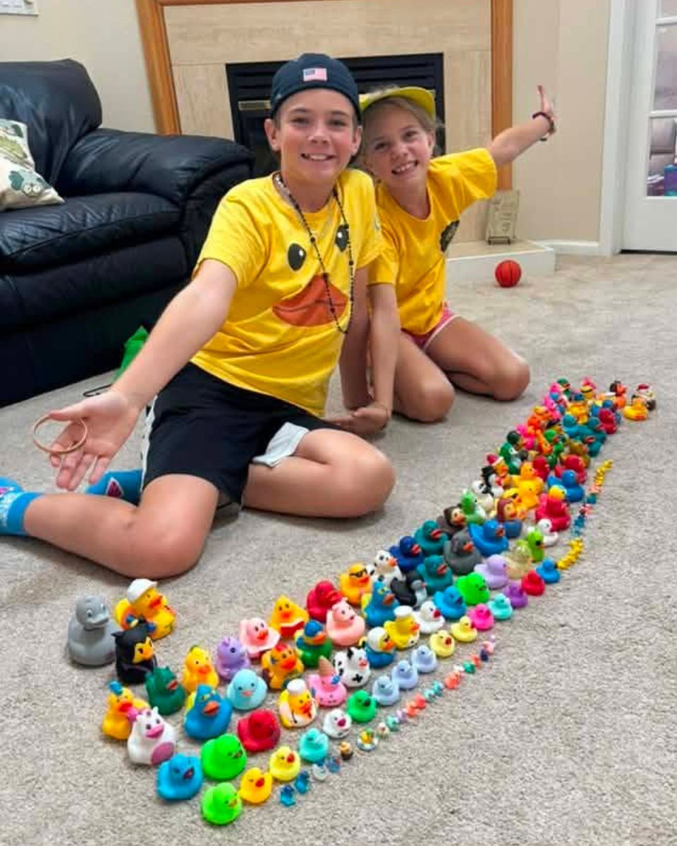 ToledoJeepFest's tweet photo. For the kids (and many of the adults ...) it’s all about the ducks! 🐥

How many ducks did you take home from Toledo Jeep Fest? 👇

And a huge thank you to everyone who shared your photos with us. Keep 'em coming. 

#ToledoJeepFest #DuckDuckJeep https://t.co/l0cBugZFfC