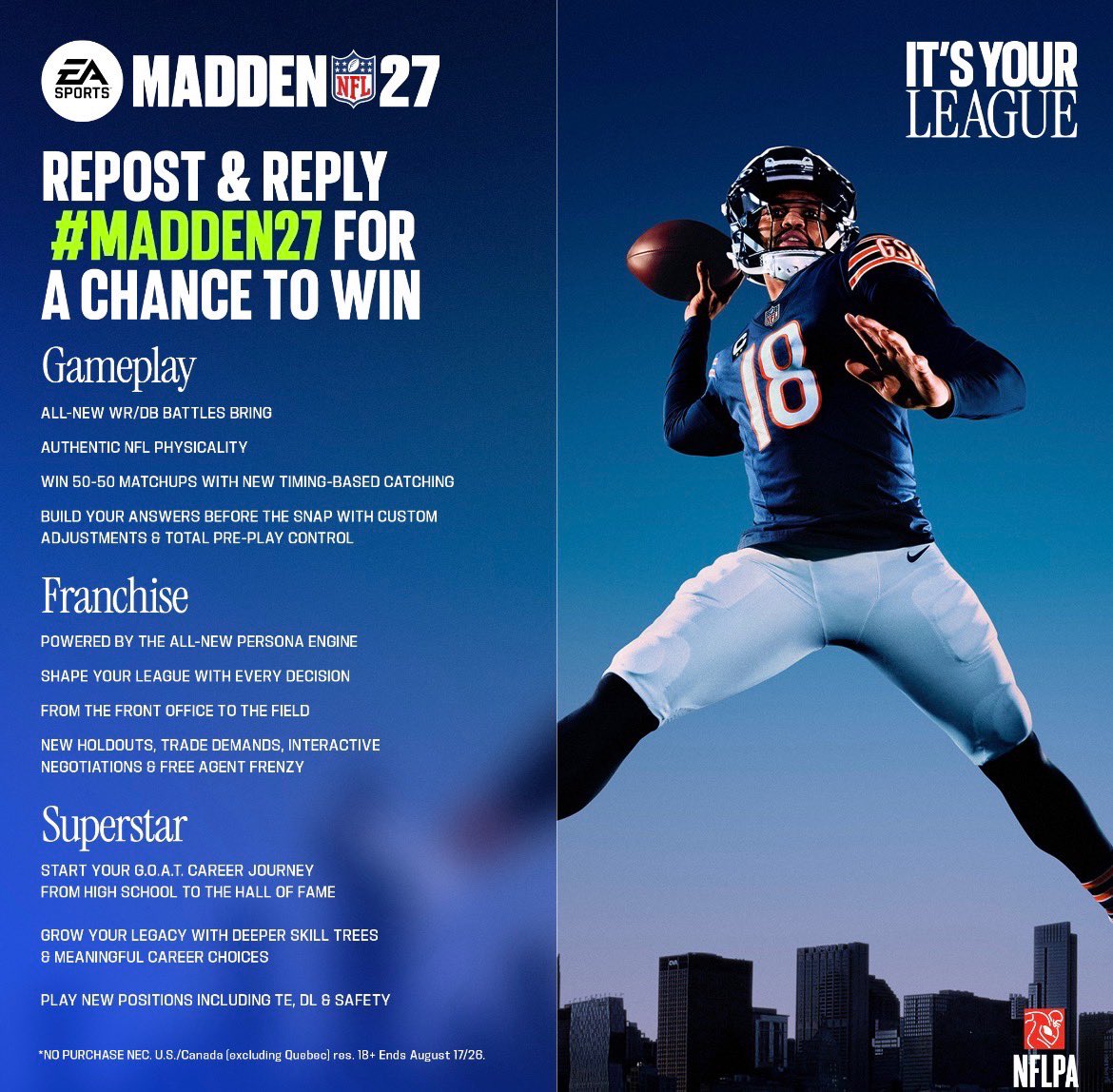 heykayadams's tweet photo. Madden 27 codes!!!! 

Like, Comment, AND Subscribe to @UpAndAdamsShow YouTube with your X/Twitter handle, #Madden27, and the console of your choice &amp; I'll pick 4 of you tonight! @EAMaddenNFL 

Here: https://t.co/nW0ift0m6Q https://t.co/27Z80SJL2c