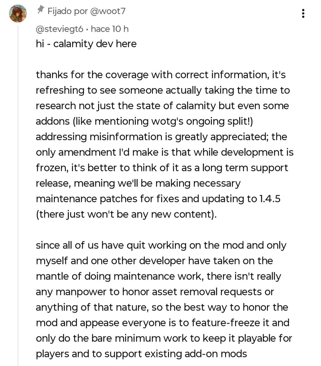 Bleck324's tweet photo. @StarlightPhobos Don't worry they arent removing anything rn cuz of the lack of devs, they maybe are gonna remove everything that was pulled in the future but they are safe atp https://t.co/daDIX9pj9N