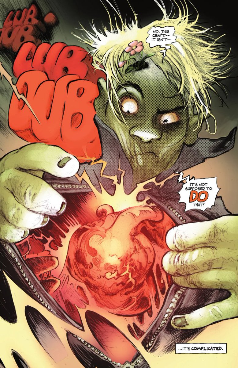 _ronrambles's tweet photo. I haven't post or talked about it, but Bleeding Hearts comic has been so good. I love this approach to a zombie story that feels refreshing, but also the twist is so well. https://t.co/RcGufUjltH