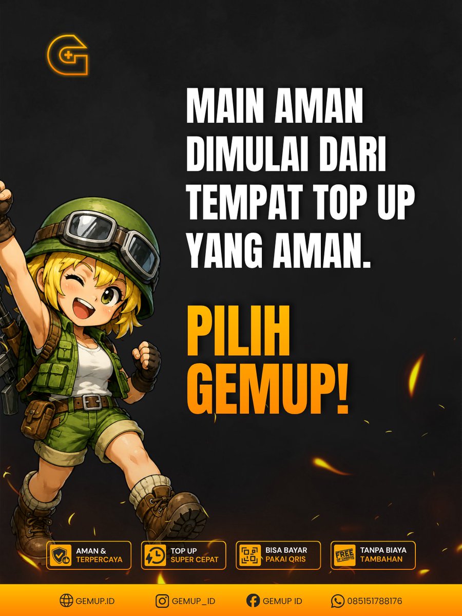 gemup_id's tweet photo. 🎮 Jangan cuma cari top up murah!
Salah pilih tempat bisa bikin diamond nggak masuk, akun bermasalah, bahkan uang hilang. 😵
Pilih tempat yang aman &amp; terpercaya. 💛
⚡ Cepat | 🔒 Aman | 📱 QRIS | 💸 Tanpa biaya tambahan
👉 https://t.co/2NIzx91Esz
#GemUp #TopUpGame https://t.co/sSuIF96PEg