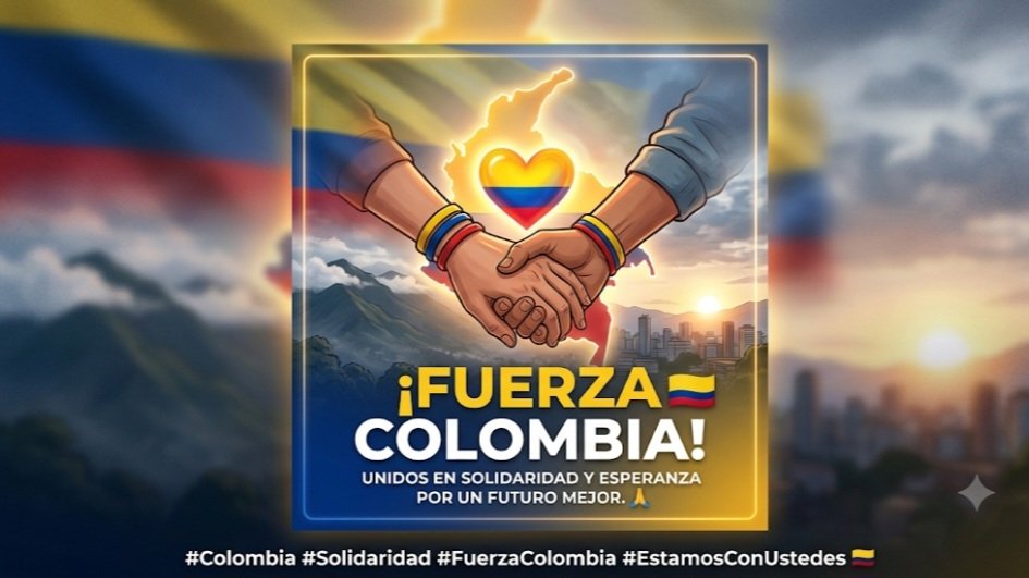 Irivera2007's tweet photo. 🇨🇴🤍 Hoy, Colombia atraviesa momentos difíciles que nos duelen y nos solidarizan.
Desde Perú, mi abrazo fraterno a las familias afectadas y a todo el pueblo colombiano. Que la fortaleza y la esperanza acompañen a quienes hoy más lo necesitan. 🙏🇨🇴 https://t.co/jpl8EC8fMY
