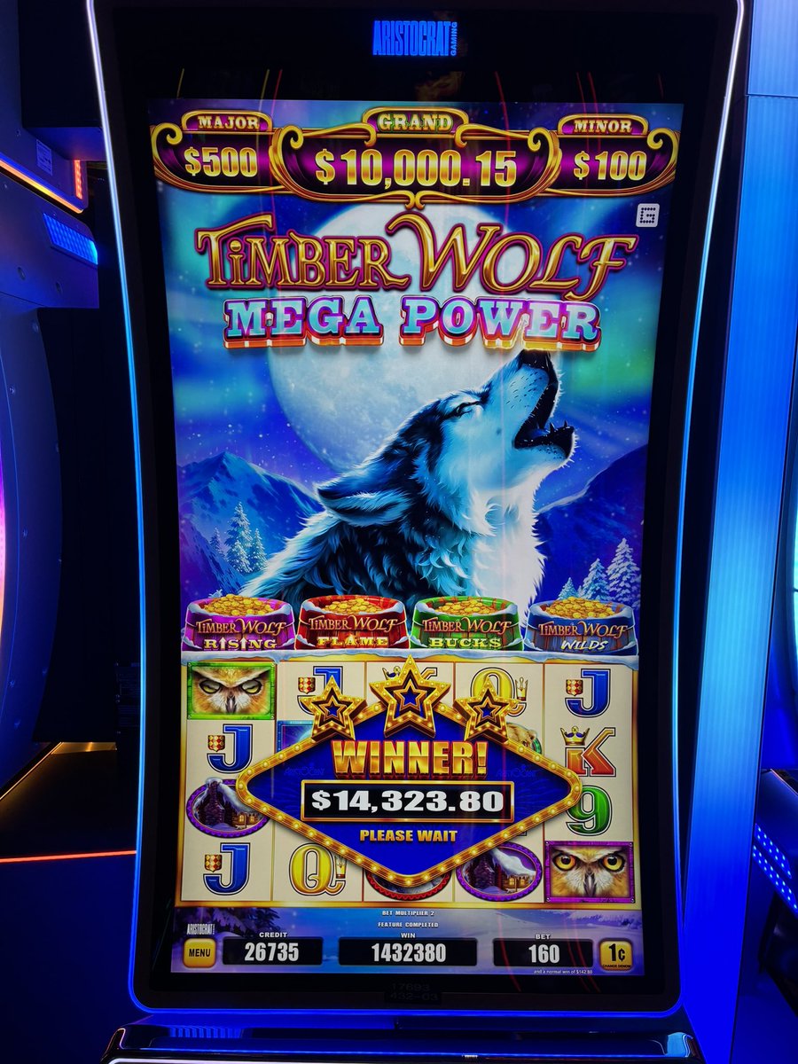 MResort's tweet photo. A $1.60 bet turned into a $14,323.80 Grand Progressive win! 💰

One spin. One massive jackpot. 🐺🎉
Congratulations to our latest lucky winner! https://t.co/7PN2ebNMEJ