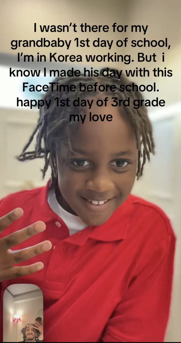 ybdeyo's tweet photo. Nique’s mom shares a wholesome photo of NBA YoungBoy FaceTiming Nique’s son on his first day of school today💚🥹 https://t.co/KcEglIHeBN