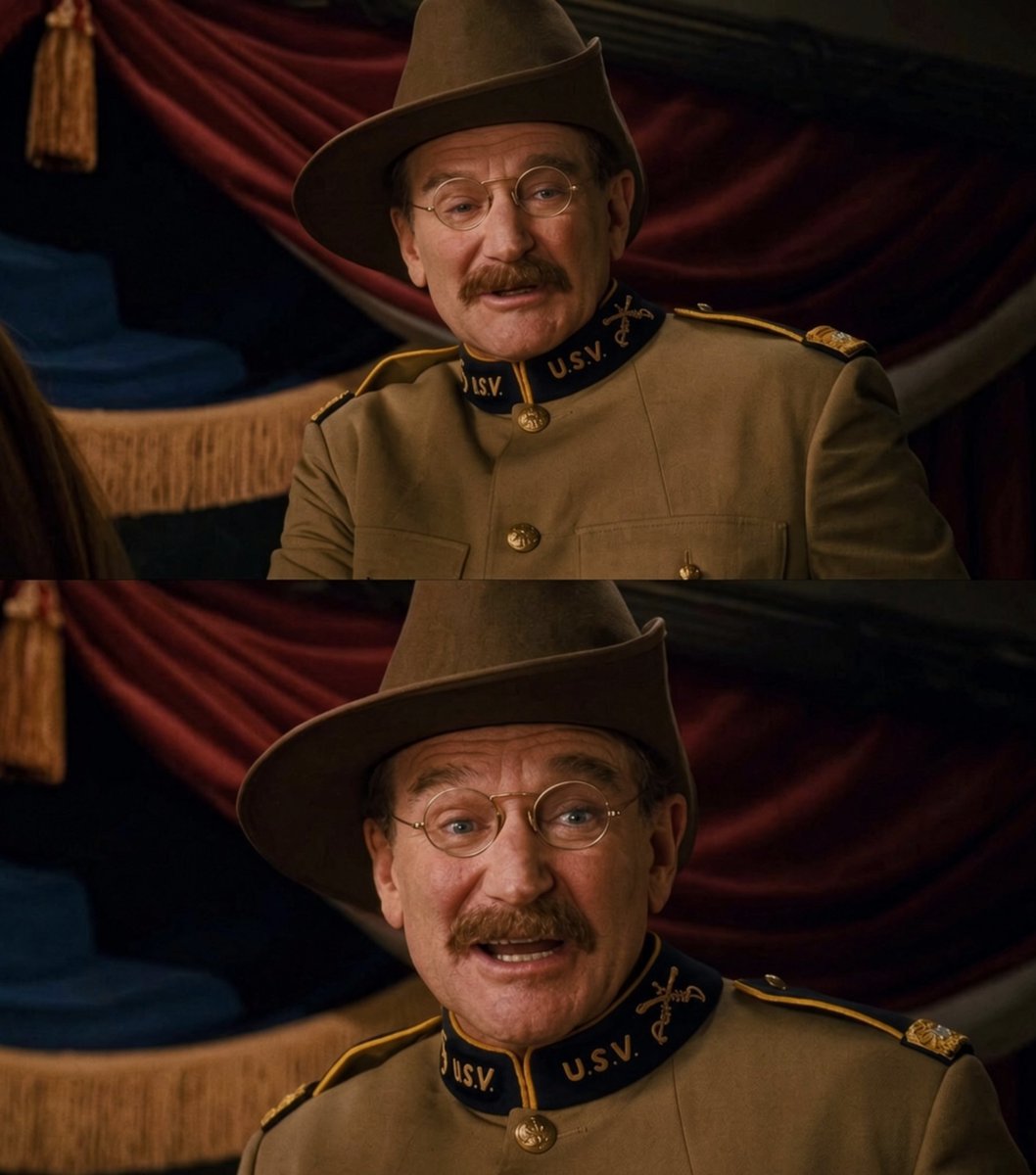 CartoonsOTMoon's tweet photo. Hoy se cumplen 12 años de la muerte de Robin Williams, siendo su última gran película 'Una Noche en el Museo 3'.

En ella, sus últimas palabras fueron «Sonríe, hijo mío. Ya está amaneciendo». https://t.co/Dto6TxeqzI