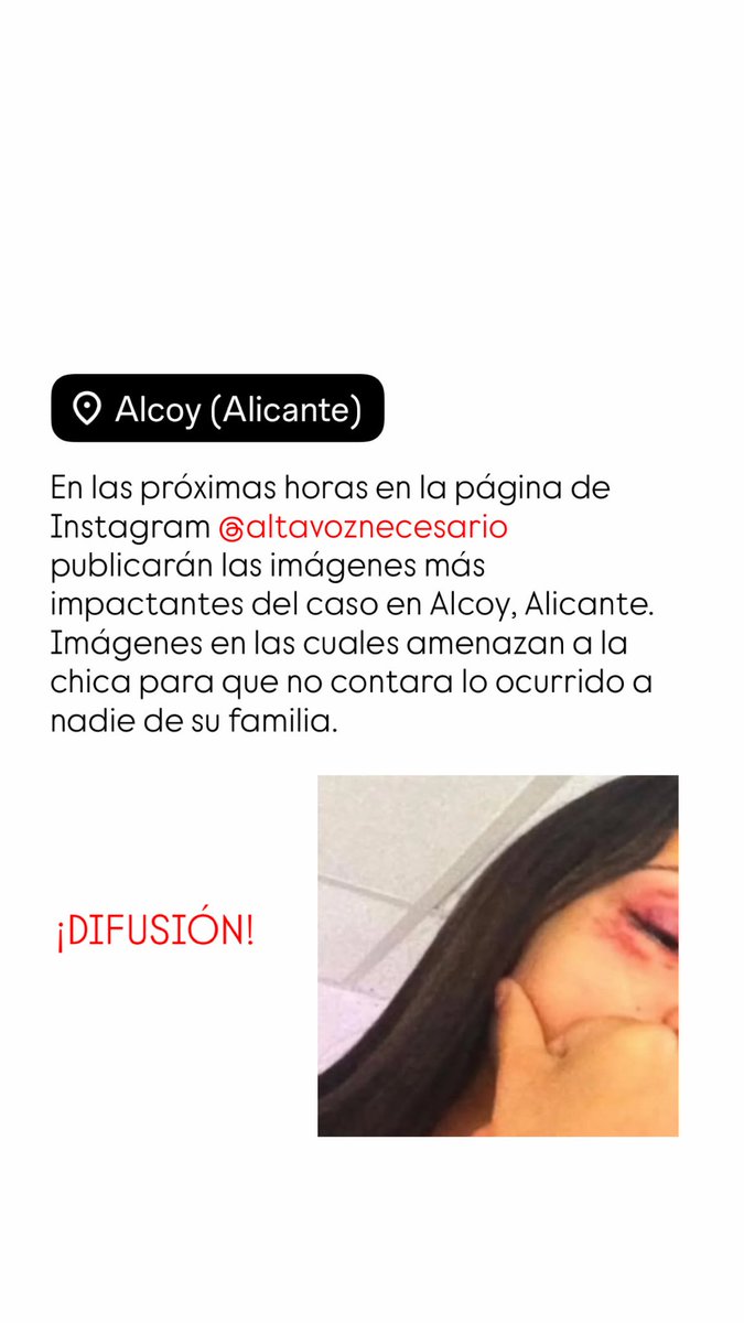 comentemoslo's tweet photo. Difusión Masiva sobre el caso Alicantino. https://t.co/dN2mckdVJF