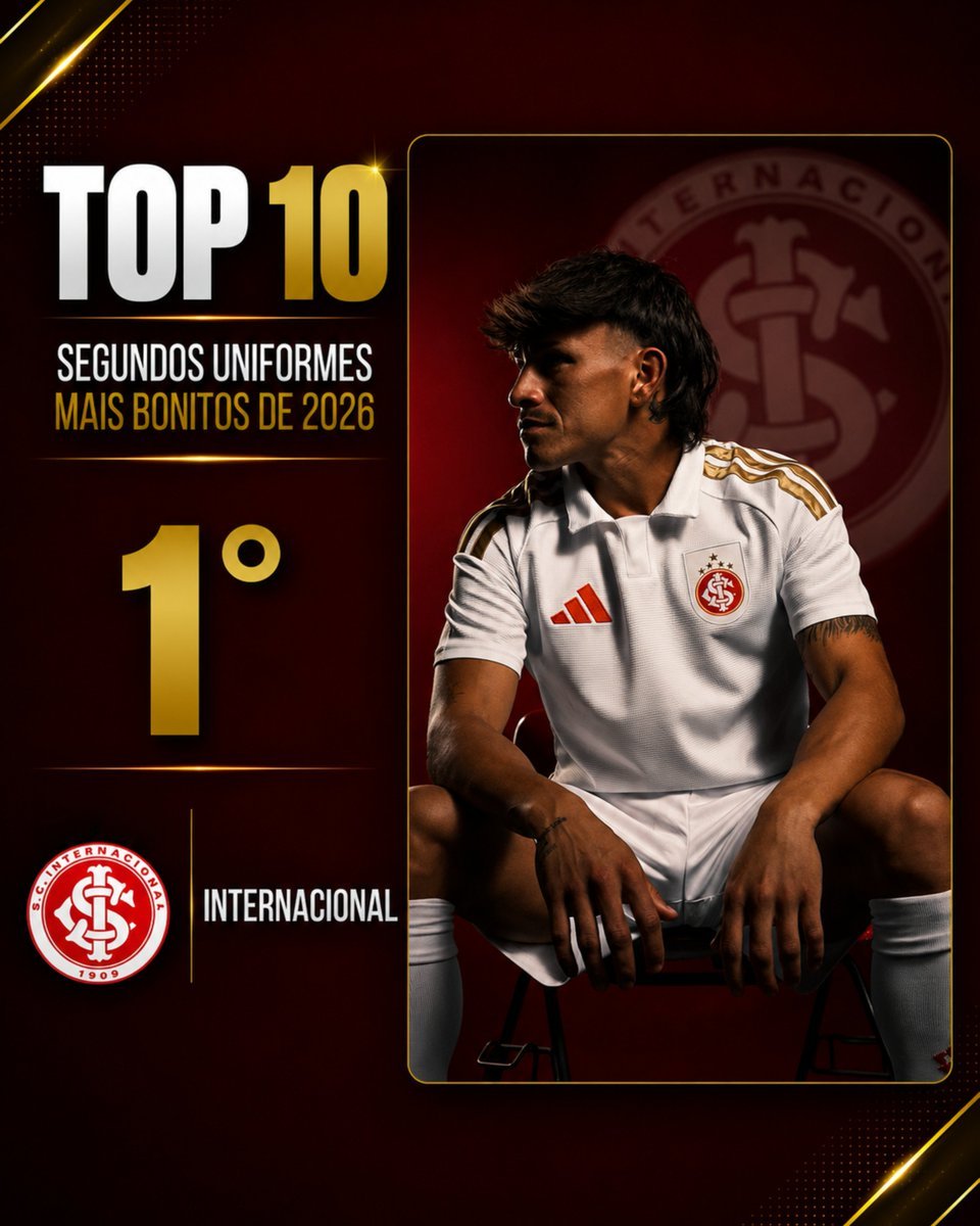FutPrimeBrasil's tweet photo. OS 10 SEGUNDOS UNIFORMES MAIS BONITOS DO FUTEBOL BRASILEIRO EM 2026

Chegamos no grande campeão e dono da camisa away mais bonita de 2026. https://t.co/82FTFZPdU6