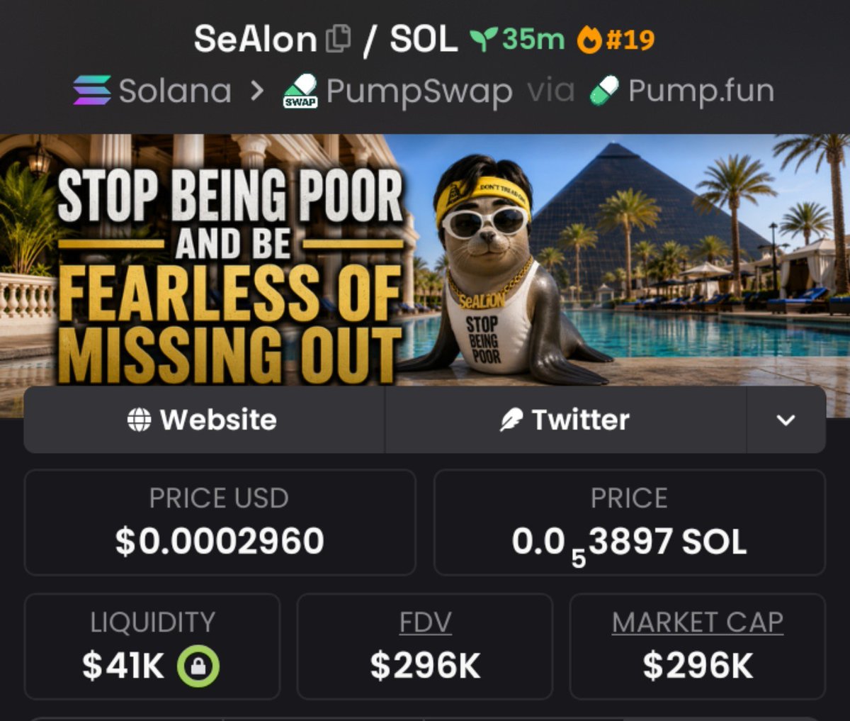 MarketCaptainn's tweet photo. 3x secured on $SeAlon 🚀
Telegram always get them early, don't miss the next little beginning. 

📥
#CRYPTO #MEMECOIN 
#SOL #SEALON https://t.co/J2f43QXvKY