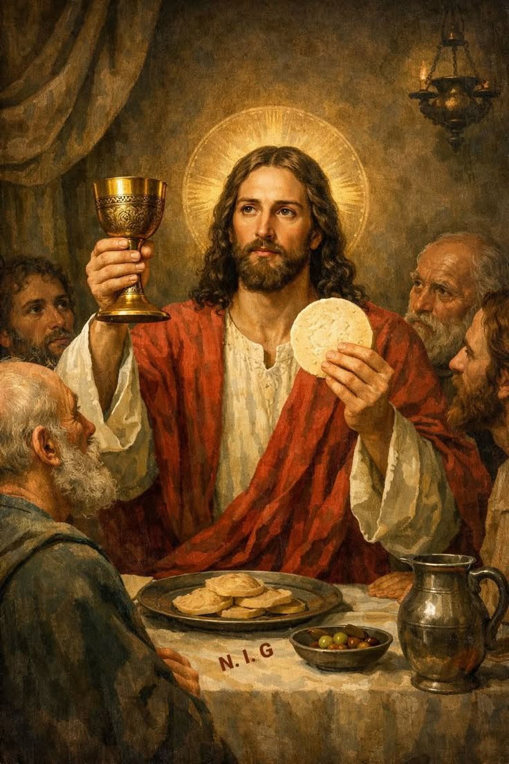 passionofchrt's tweet photo. He took the bread. He lifted the cup. And He gave Himself freely for the salvation of the world. ✝️

“This is my body… this is my blood of the new testament.” — Matthew 26:26–28

The sacrifice was coming. He knew it—and still He chose love. 🙏✝️ https://t.co/saTsxbLLNh