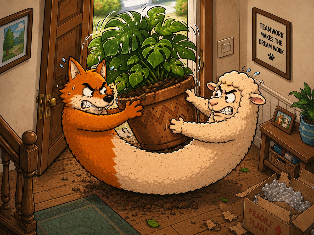 foxversussheep's tweet photo. Teamwork Turns Violent 🌿💀 https://t.co/xfKmzRknCk
