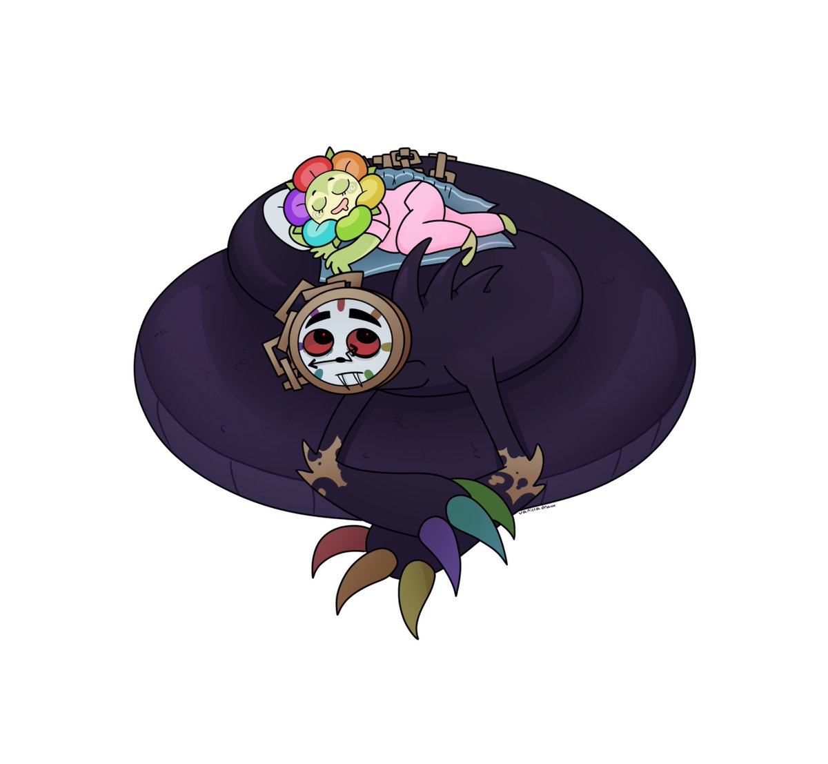 vanilladraw's tweet photo. Ignore how bad the shading is I’m tryna get better (I’m also lazy ash💔)#dyletimesly #flowertime #dyledandysworld #dandicusdancifer #dandysworld https://t.co/Fd82QoYO2R