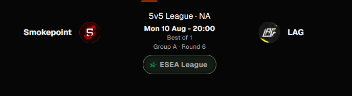 Life2Gamin's tweet photo. @LifesAGameGG VS @SmokepointNA 
ESEA Advanced season 58
Will be casting Tonight starting 30 minutes from the time of this post
https://t.co/9HehqZBgb4 https://t.co/Uv2e6WpP4j